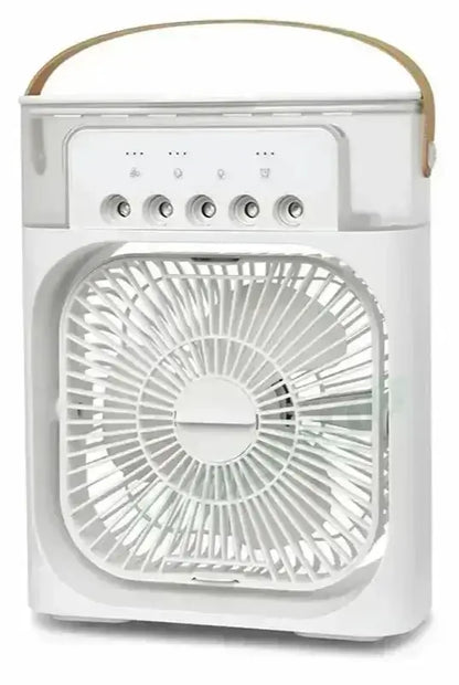 3-in-1 Mini Air Cooler Fan, Humidifier & LED Night Light