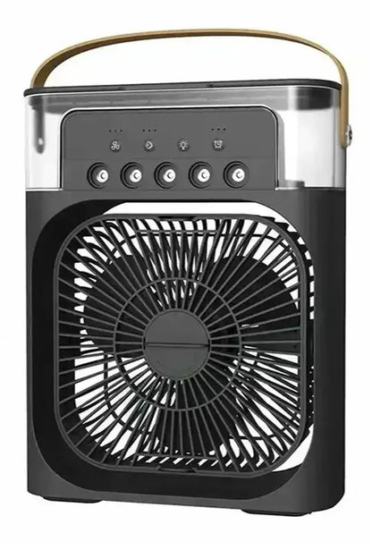 3-in-1 Mini Air Cooler Fan, Humidifier & LED Night Light